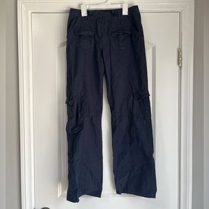 Brandy Melville John Kim Cargo Pants In Navy